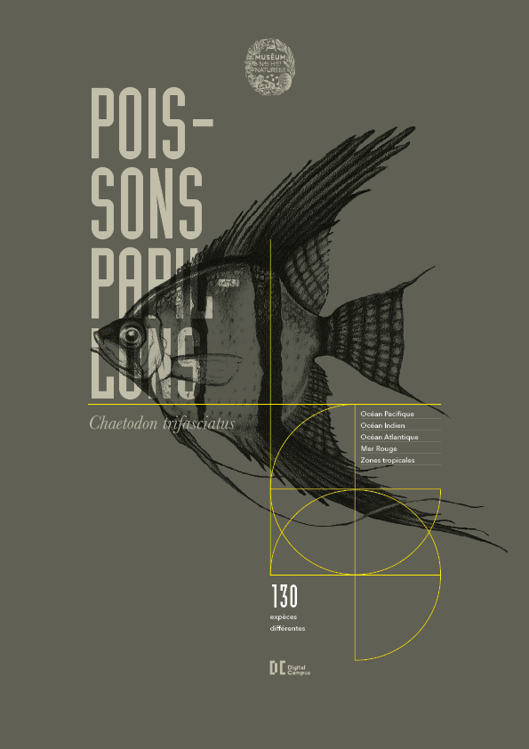 Affiche de poisson pour musée